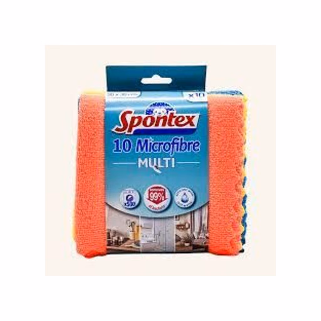 SPONTEX PANNO MICROFIBRA 30X30 10PZ